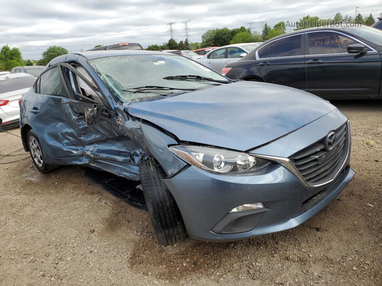 2015 Mazda 3 Sport Blue vin: 3MZBM1U73FM130819