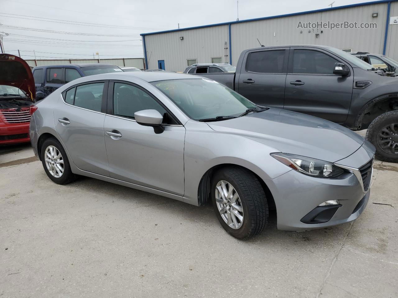 2016 Mazda 3 Sport Silver vin: 3MZBM1U73GM243526