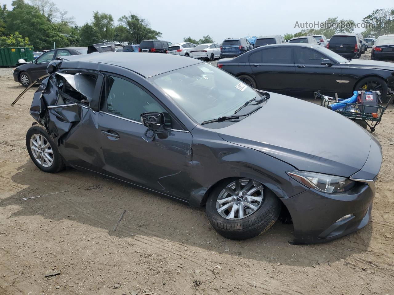 2016 Mazda 3 Sport Gray vin: 3MZBM1U73GM286182