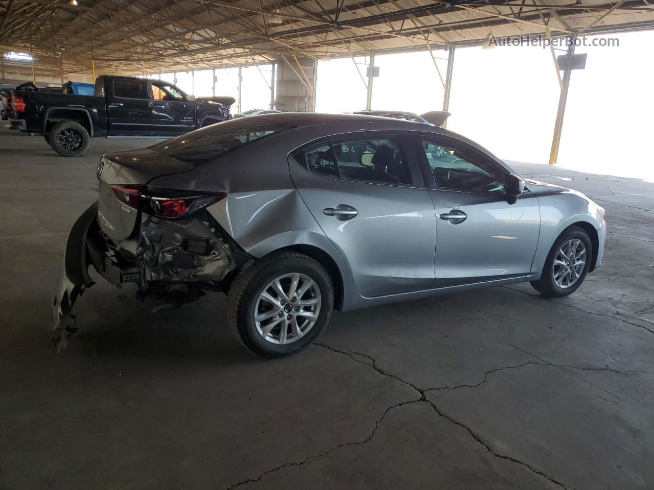 2016 Mazda 3 Sport Silver vin: 3MZBM1U73GM300033