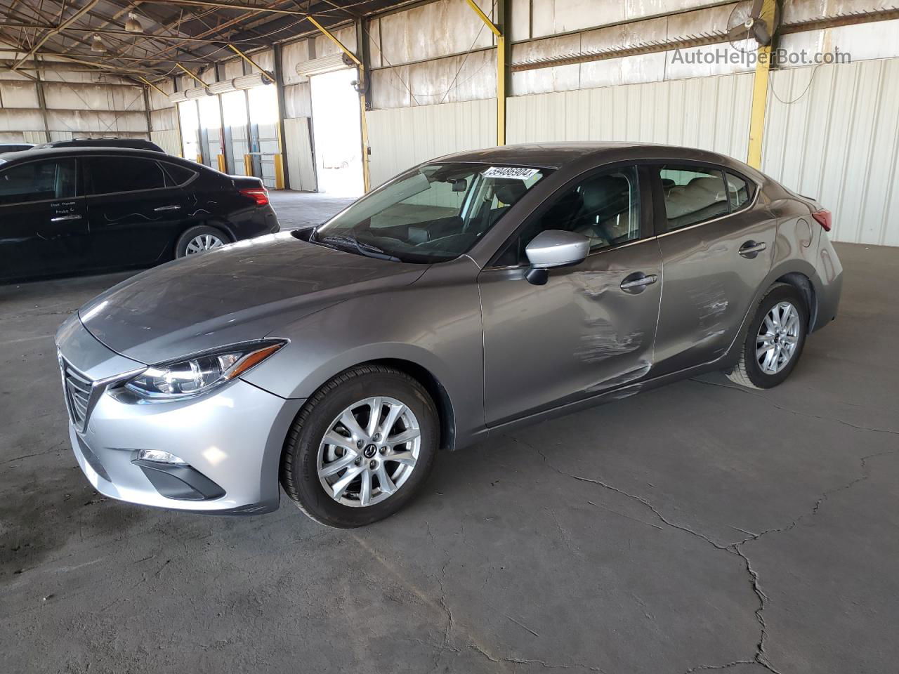 2016 Mazda 3 Sport Silver vin: 3MZBM1U73GM300033