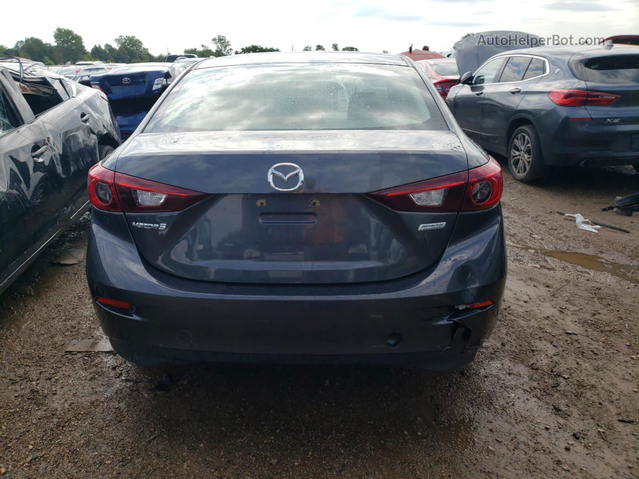 2014 Mazda 3 Sport Gray vin: 3MZBM1U74EM102896