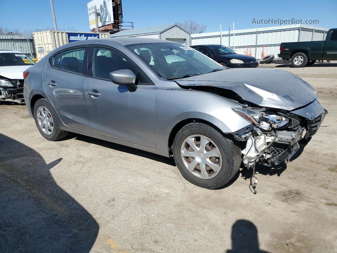 2015 Mazda 3 Sport Серебряный vin: 3MZBM1U74FM190978