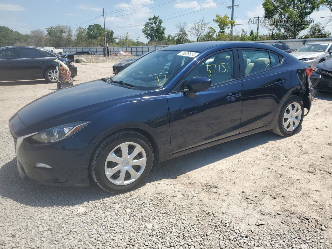 2015 Mazda 3 Sport Blue vin: 3MZBM1U75FM220117