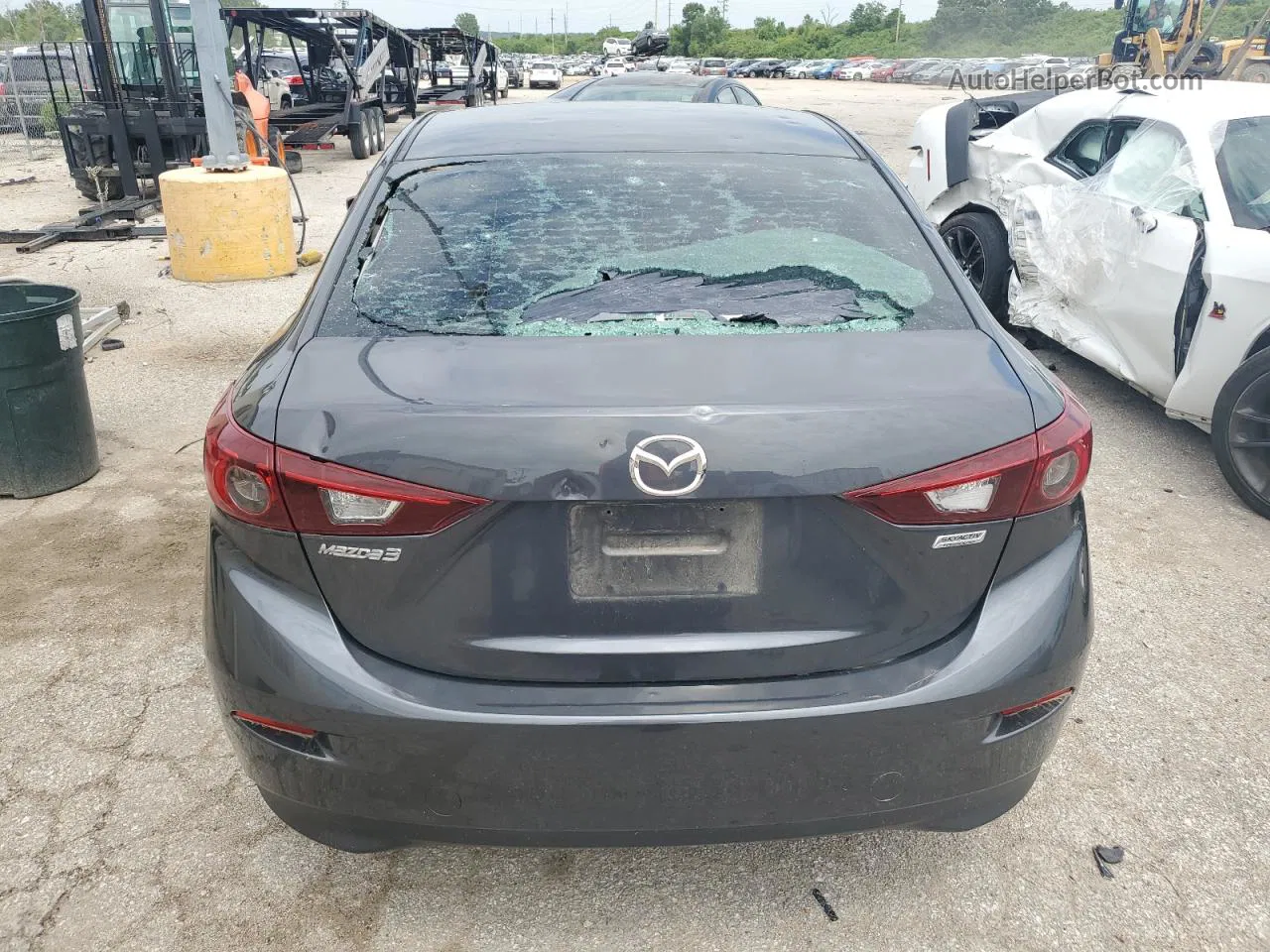 2014 Mazda 3 Sport Gray vin: 3MZBM1U76EM103693