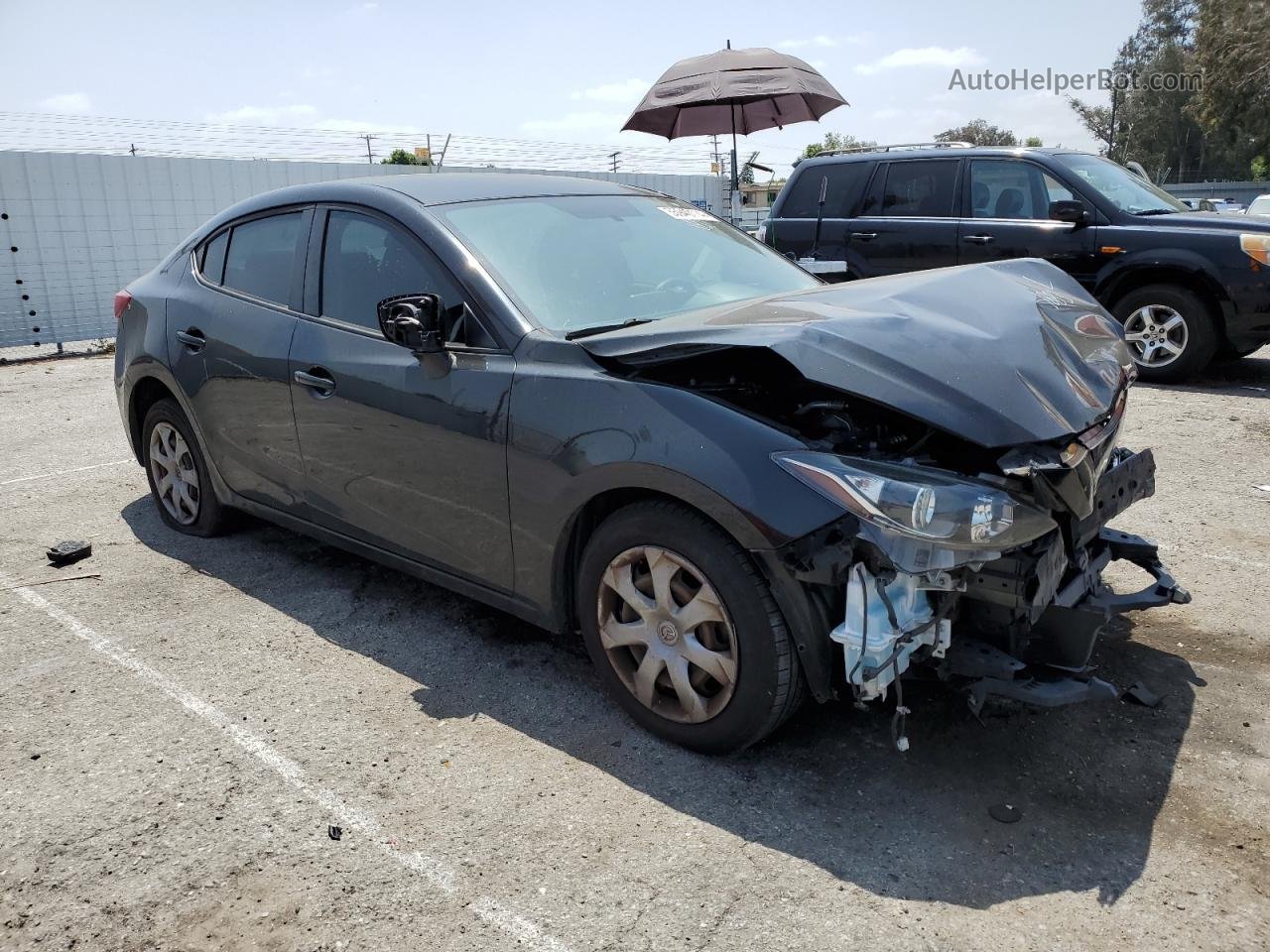 2015 Mazda 3 Sport Gray vin: 3MZBM1U76FM131883