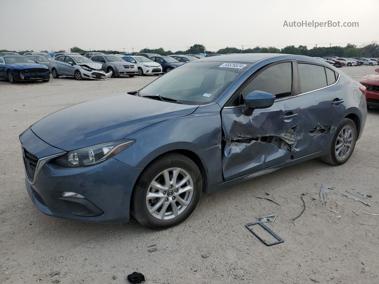 2016 Mazda 3 Sport Blue vin: 3MZBM1U76GM318915