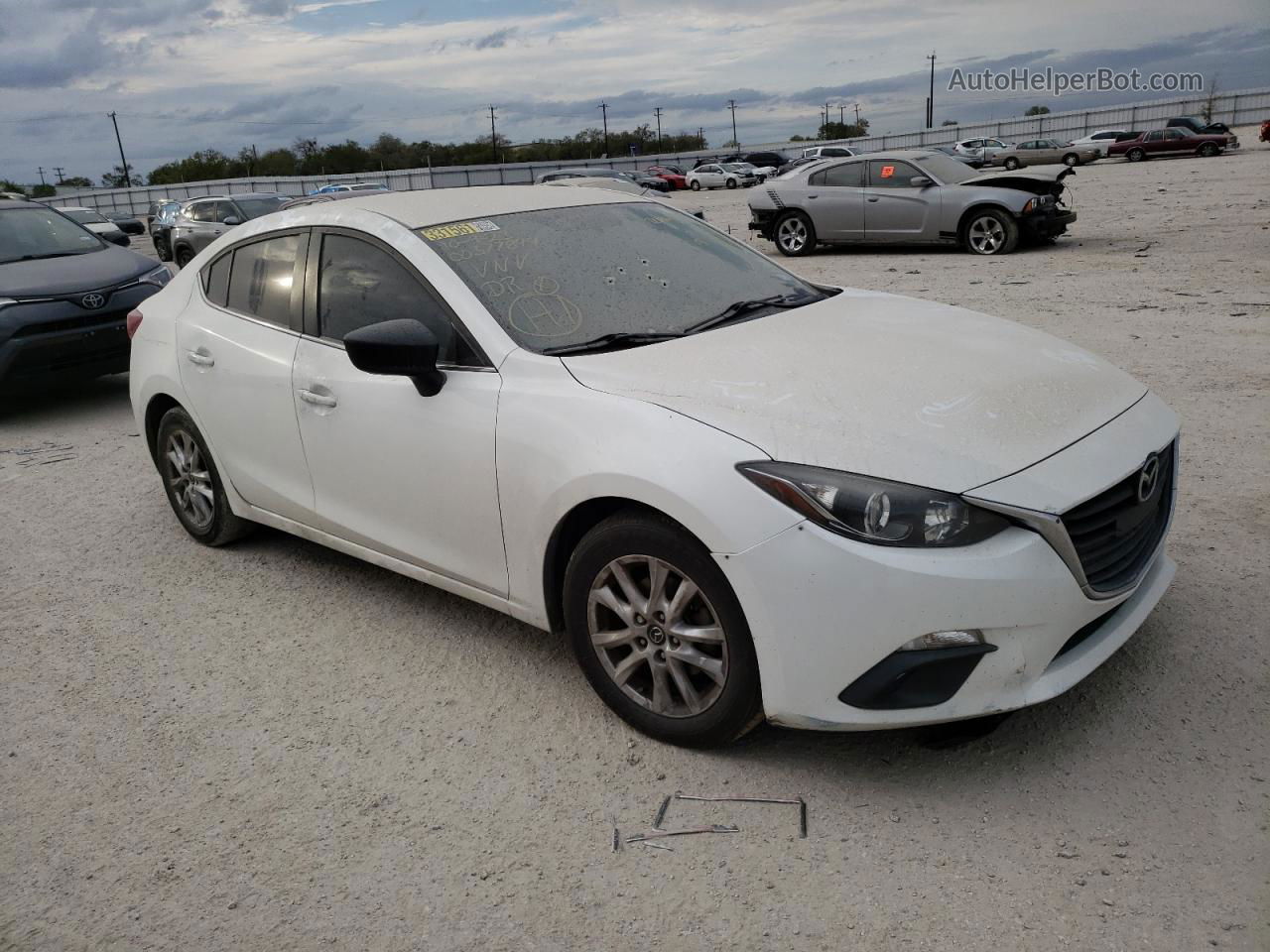 2016 Mazda 3 Sport White vin: 3MZBM1U77GM254531