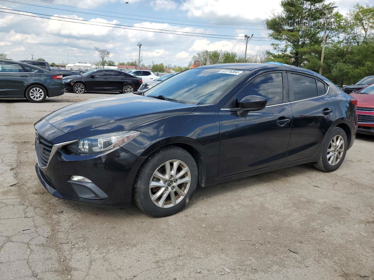 2016 Mazda 3 Sport Черный vin: 3MZBM1U77GM260314