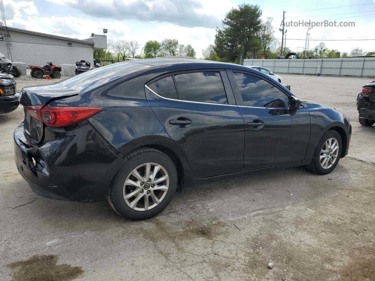 2016 Mazda 3 Sport Черный vin: 3MZBM1U77GM260314