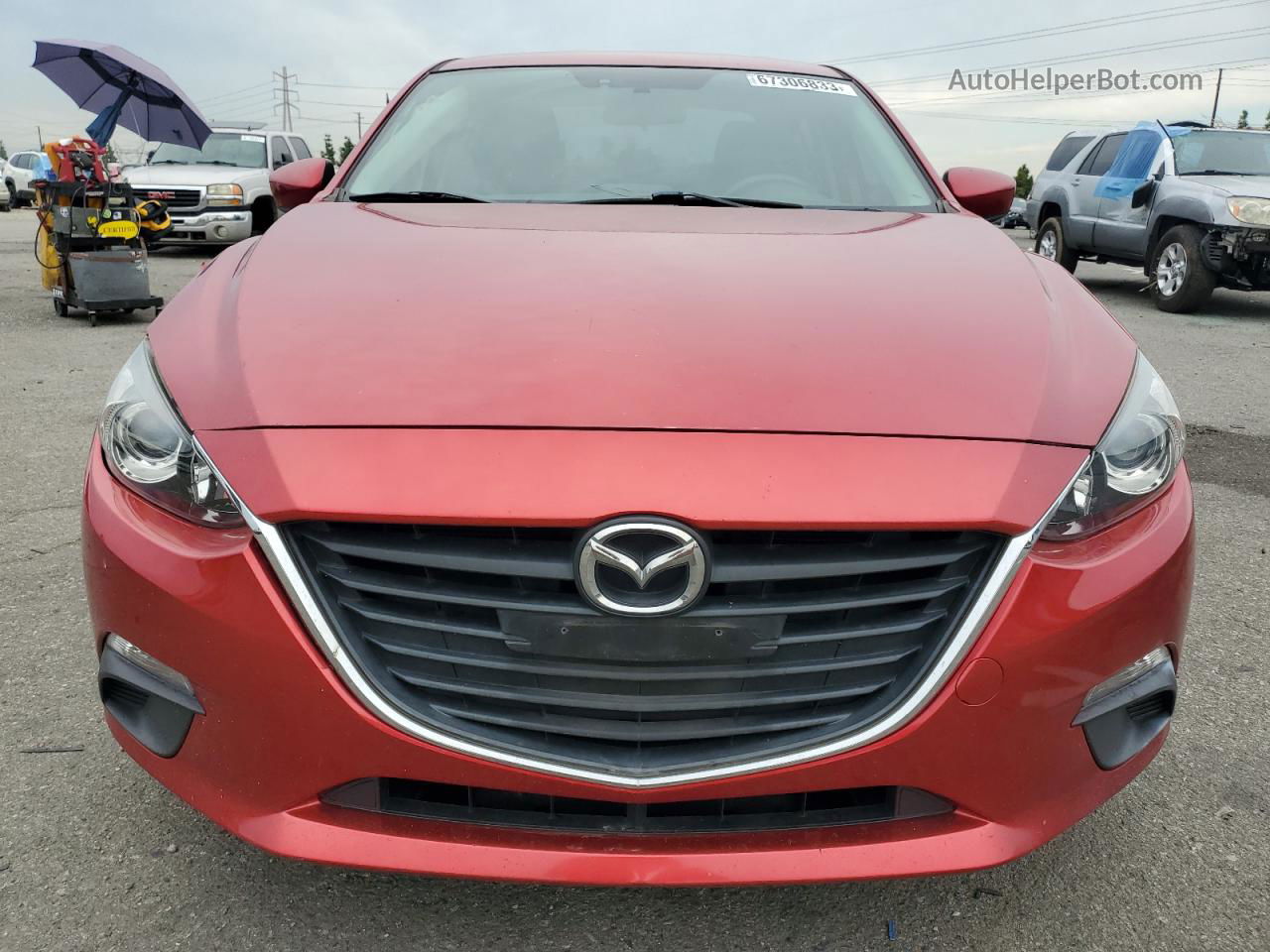 2016 Mazda 3 Sport Красный vin: 3MZBM1U77GM329132