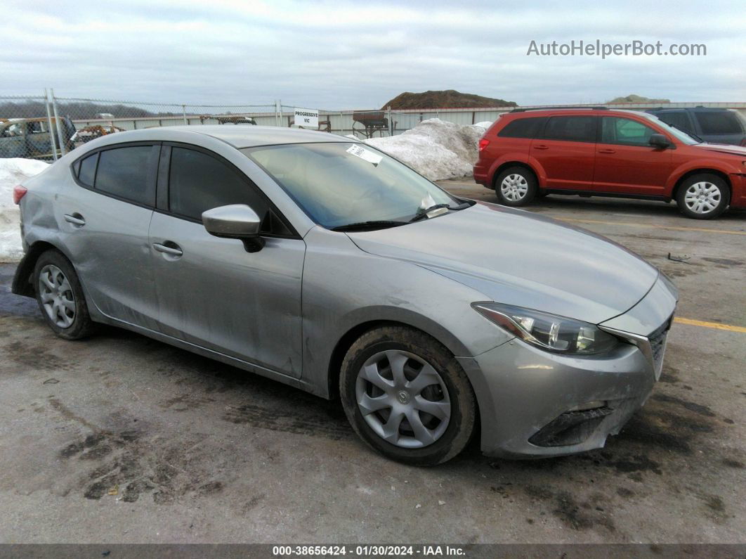 2015 Mazda Mazda3 I Sport Gray vin: 3MZBM1U78FM160401