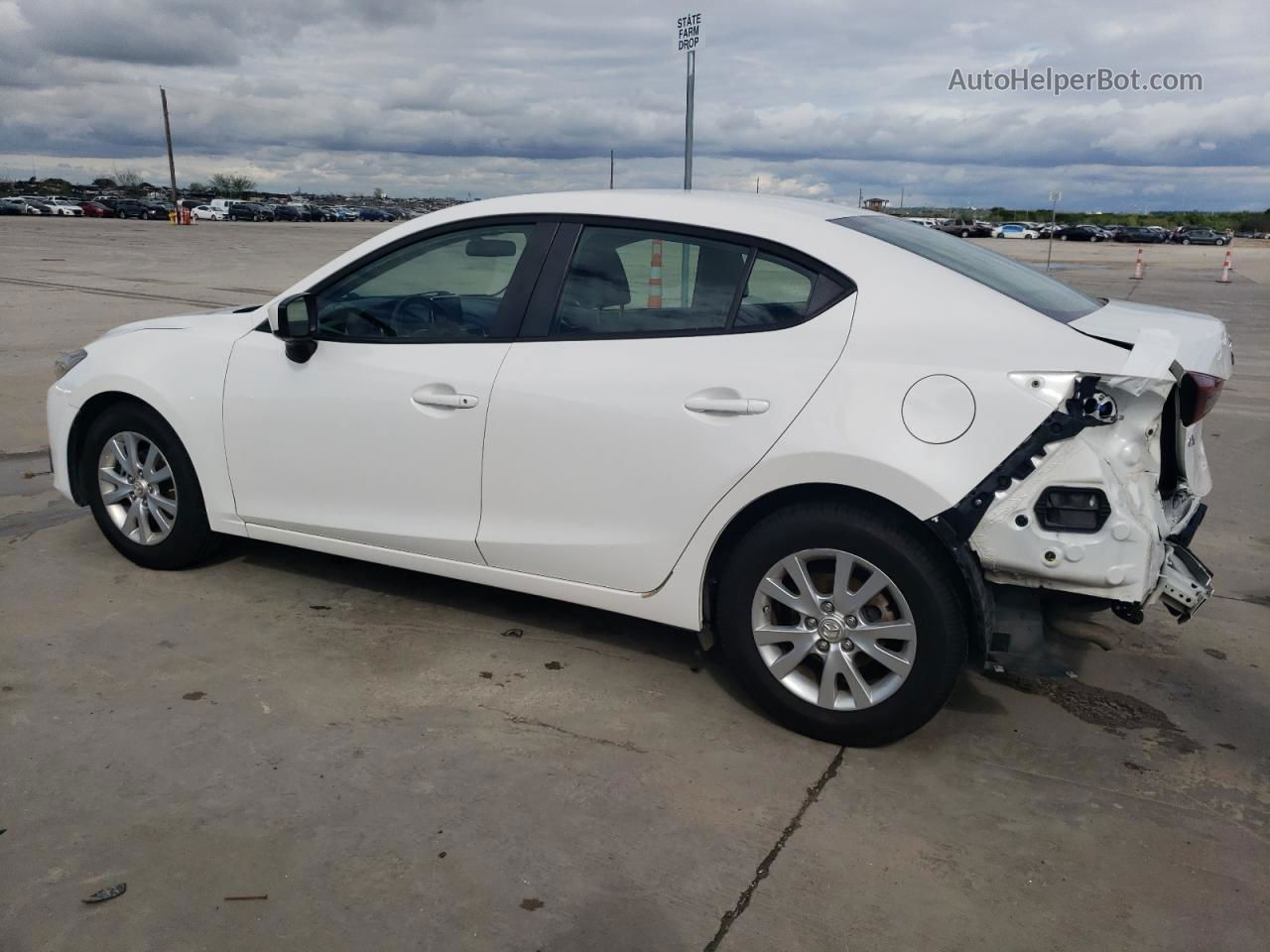 2015 Mazda 3 Sport White vin: 3MZBM1U78FM161726