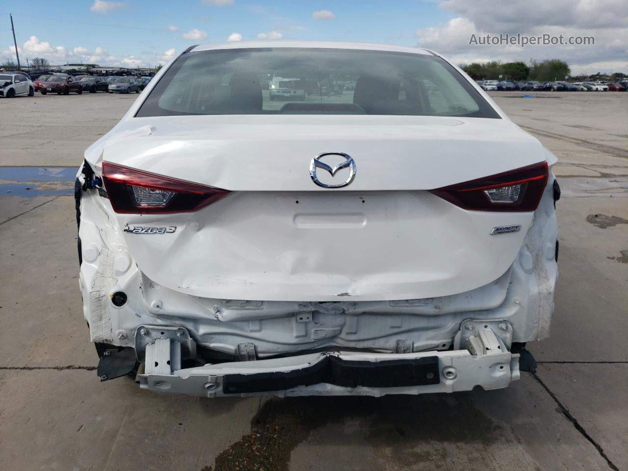 2015 Mazda 3 Sport White vin: 3MZBM1U78FM161726