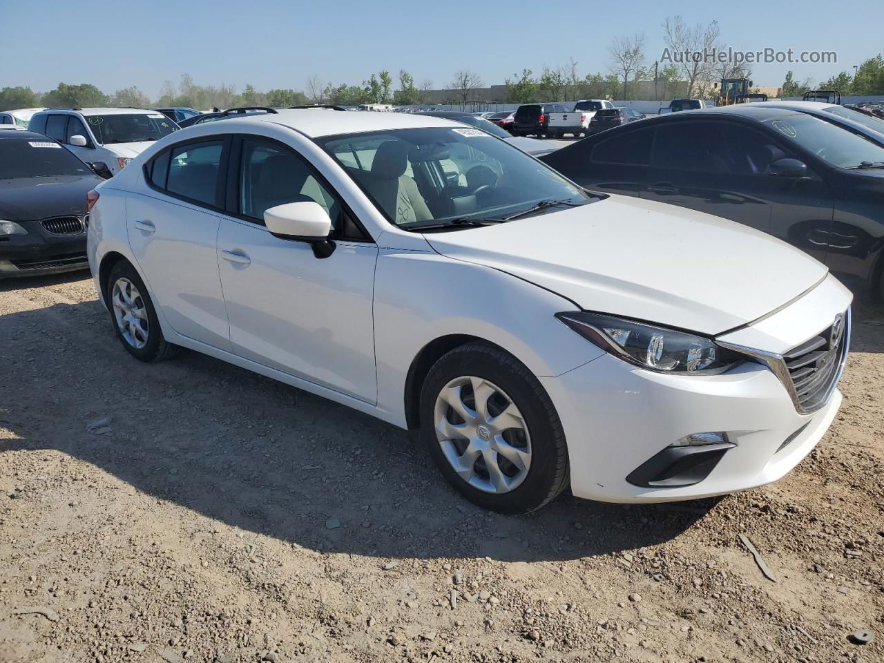 2015 Mazda 3 Sport White vin: 3MZBM1U78FM174881