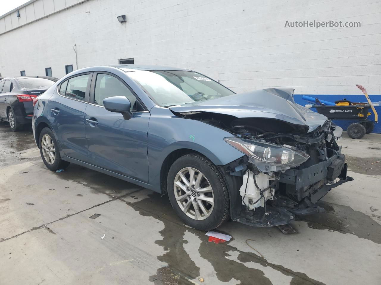 2016 Mazda 3 Sport Blue vin: 3MZBM1U78GM304238