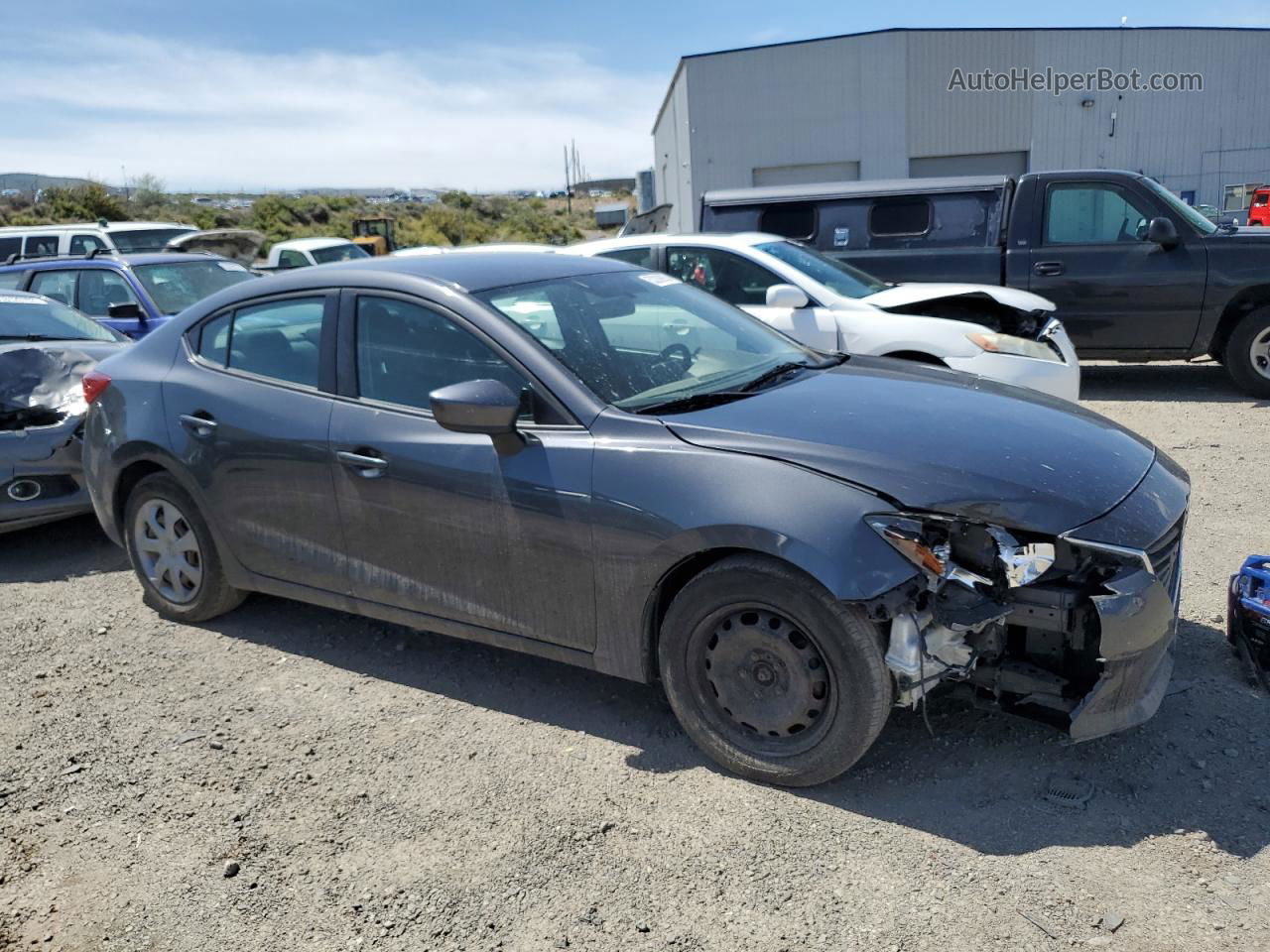 2015 Mazda 3 Sport Gray vin: 3MZBM1U7XFM167804