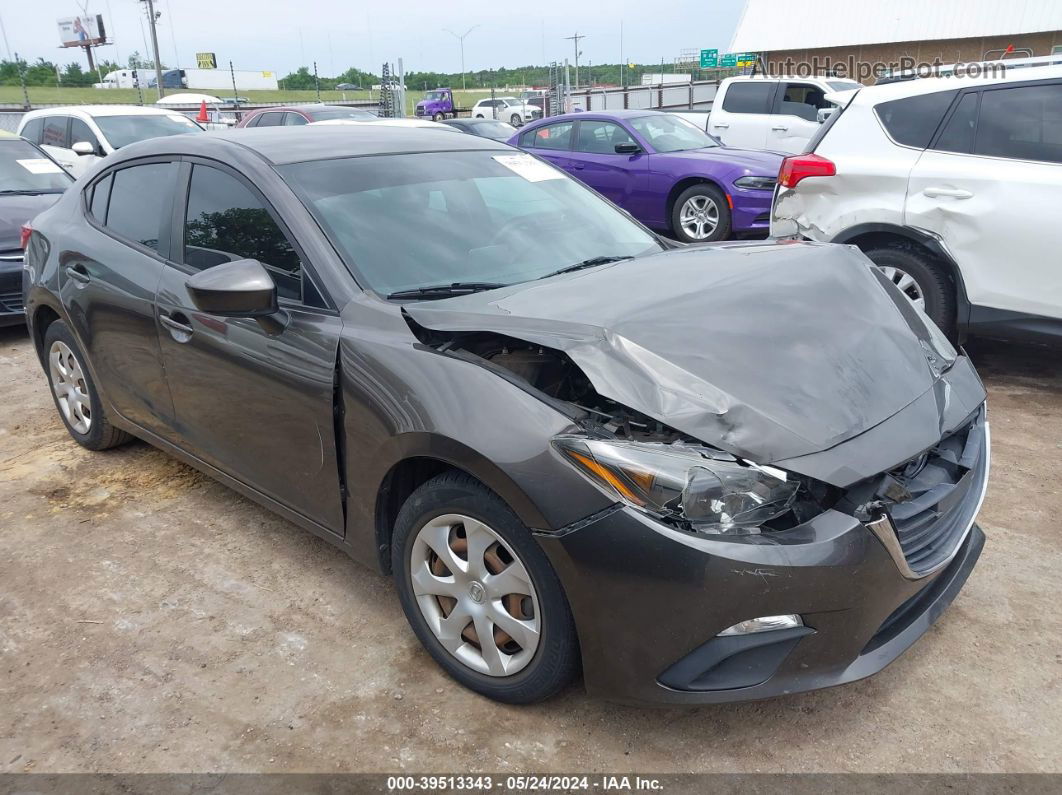 2015 Mazda Mazda3 I Sport Gray vin: 3MZBM1U7XFM169956