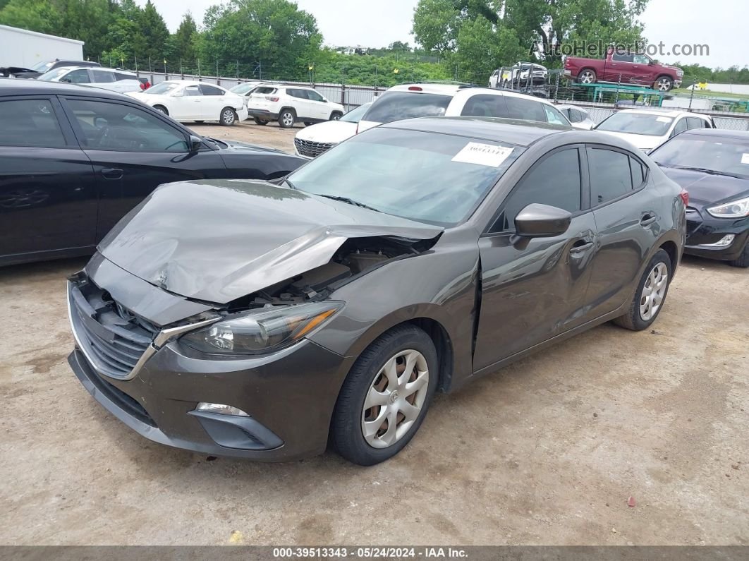 2015 Mazda Mazda3 I Sport Gray vin: 3MZBM1U7XFM169956