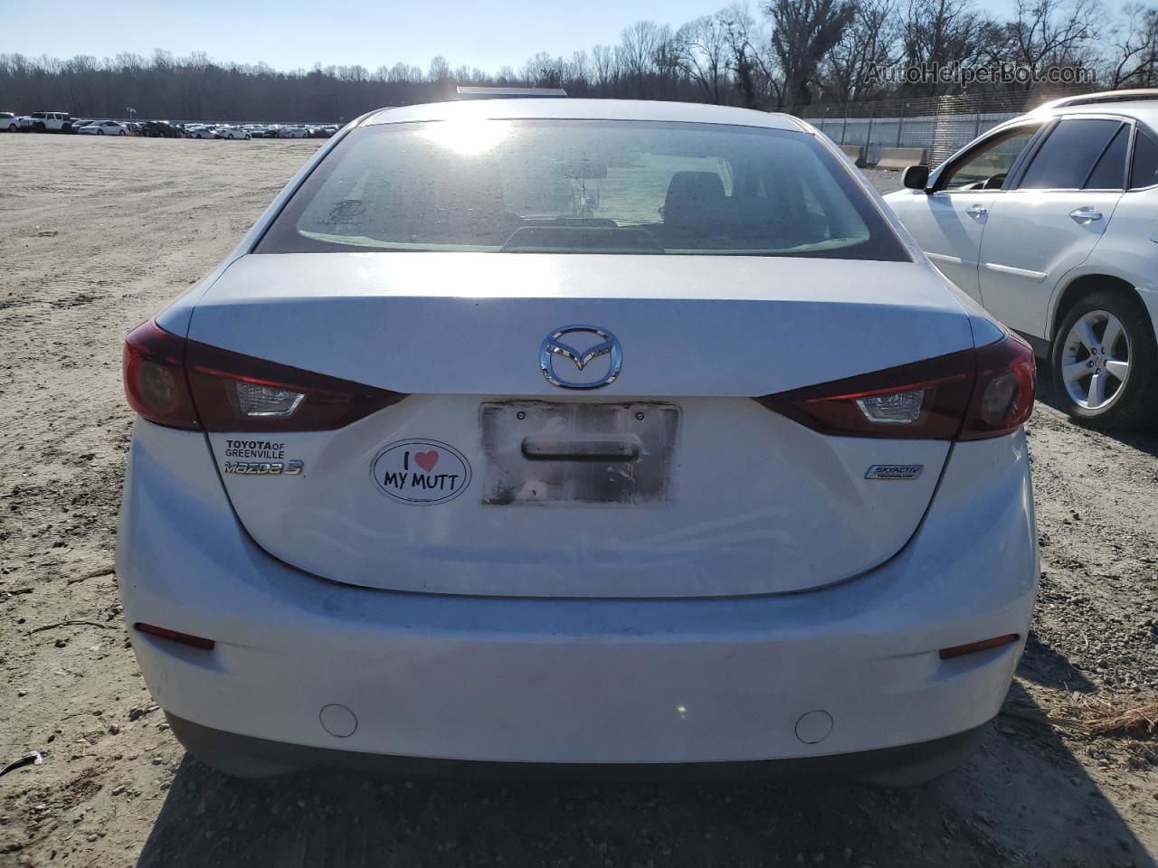 2015 Mazda 3 Sport White vin: 3MZBM1U7XFM171383