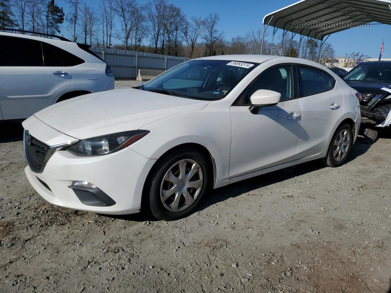 2015 Mazda 3 Sport White vin: 3MZBM1U7XFM171383