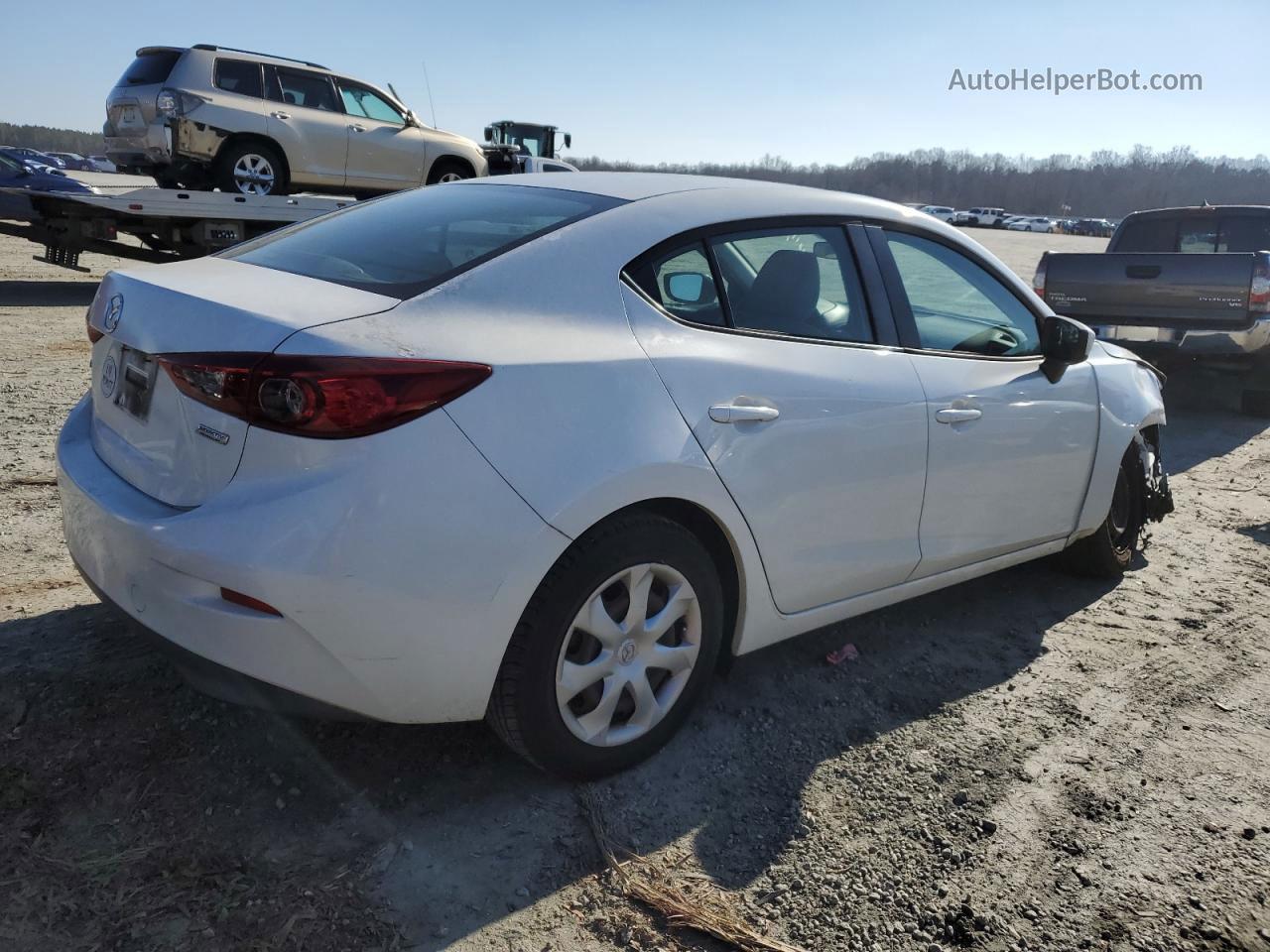 2015 Mazda 3 Sport White vin: 3MZBM1U7XFM171383