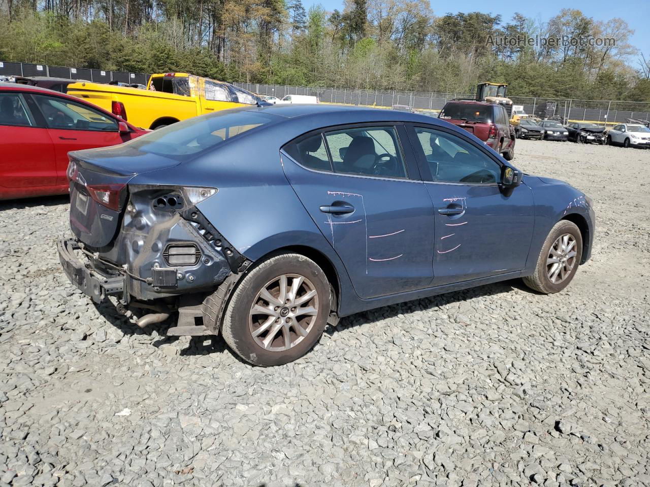 2015 Mazda 3 Touring Синий vin: 3MZBM1V70FM137774