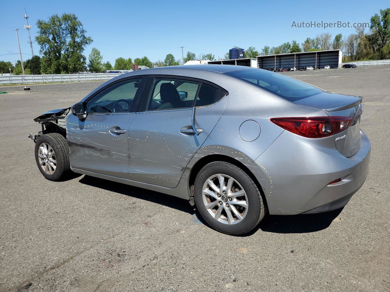 2015 Mazda 3 Touring Silver vin: 3MZBM1V70FM143414