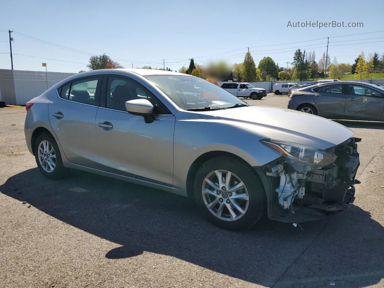 2015 Mazda 3 Touring Silver vin: 3MZBM1V70FM143414