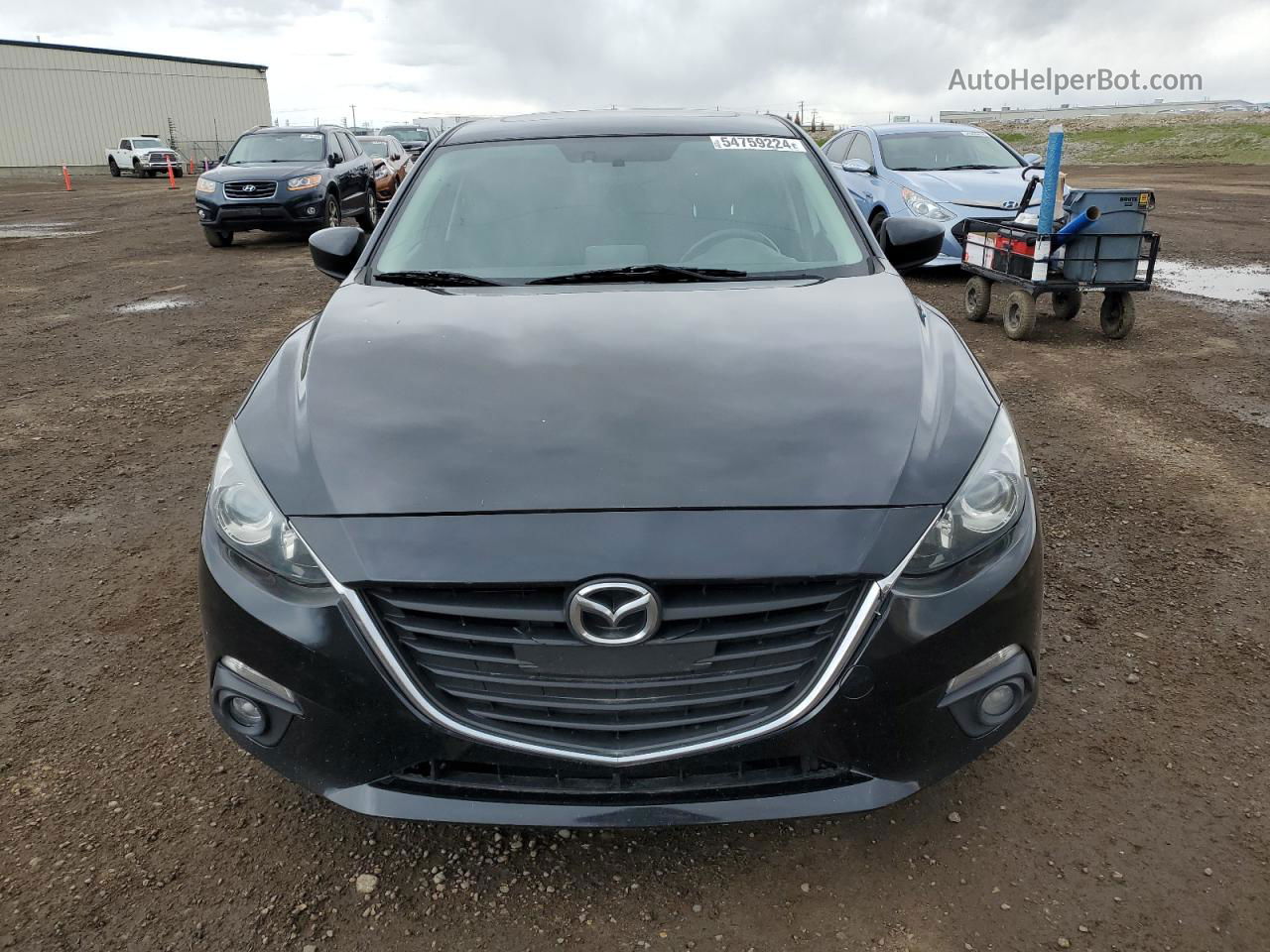 2014 Mazda 3 Touring Черный vin: 3MZBM1V71EM121856