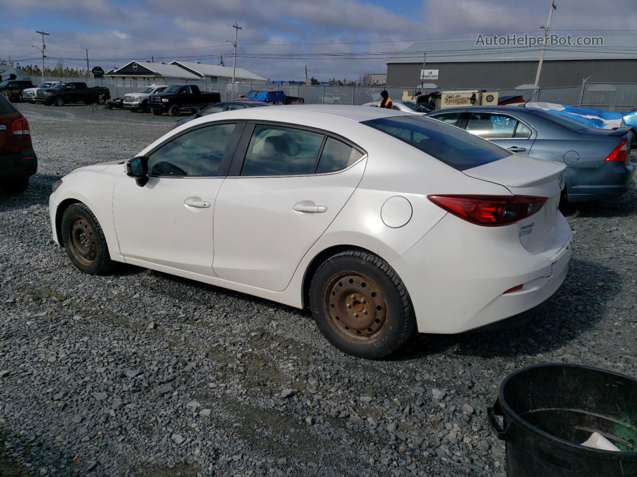 2015 Mazda 3 Touring White vin: 3MZBM1V71FM137623