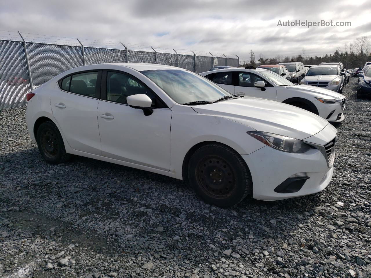 2015 Mazda 3 Touring White vin: 3MZBM1V71FM137623