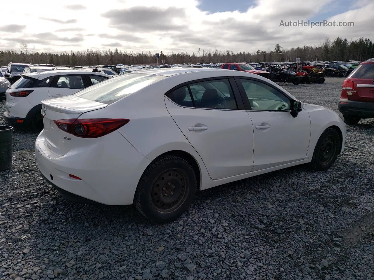 2015 Mazda 3 Touring White vin: 3MZBM1V71FM137623