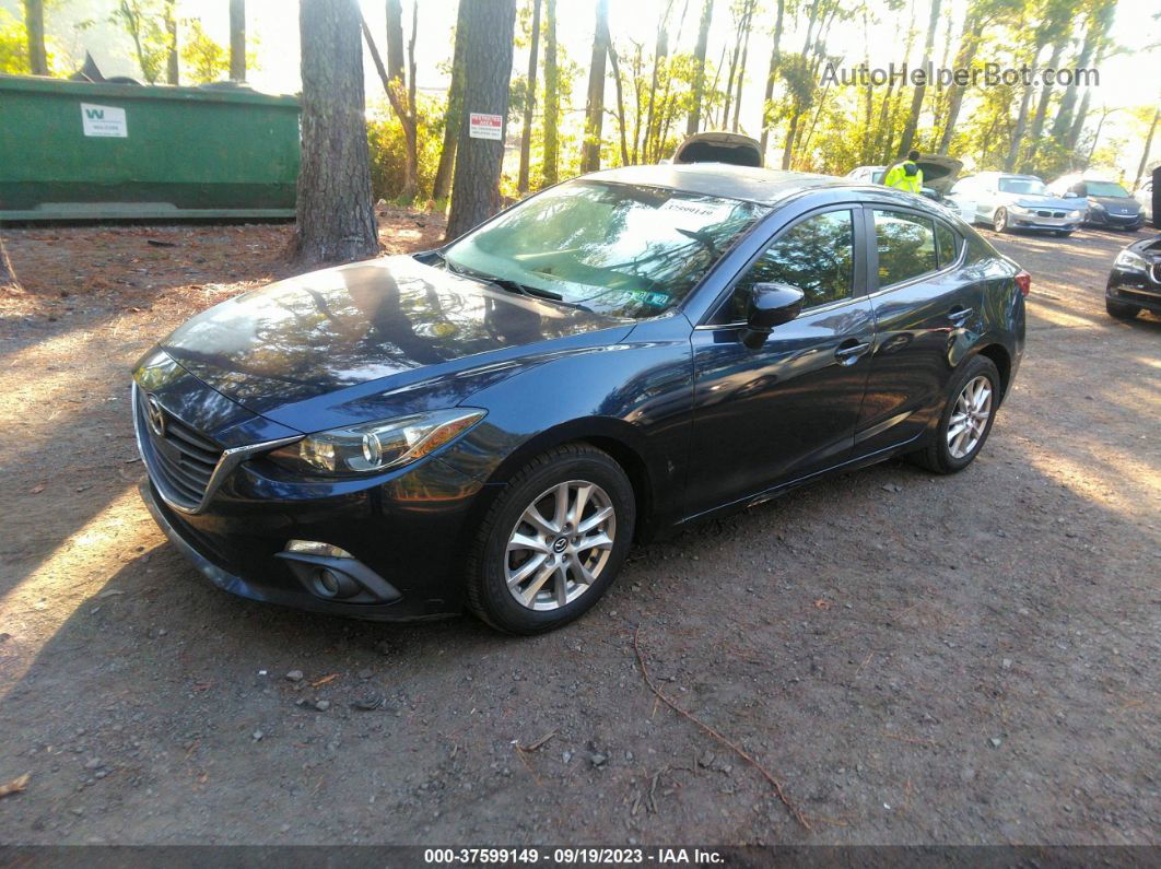 2015 Mazda Mazda3 I Touring Dark Blue vin: 3MZBM1V71FM157550