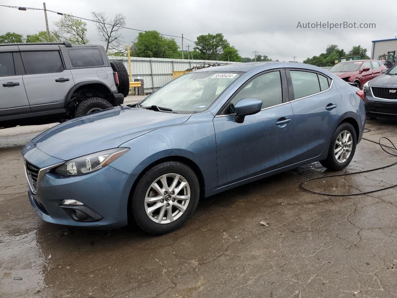 2015 Mazda 3 Touring Blue vin: 3MZBM1V71FM209727