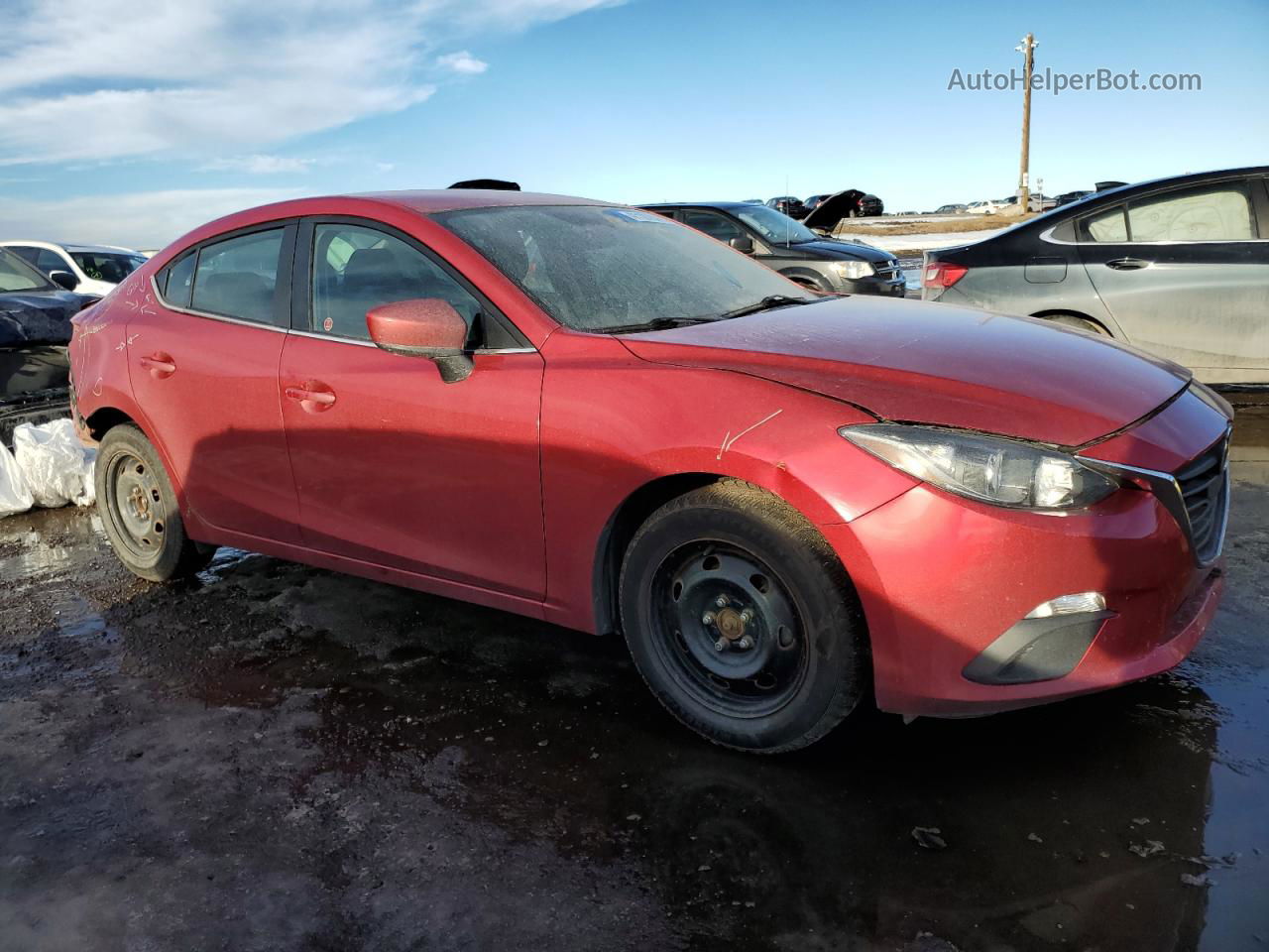 2016 Mazda 3 Touring Red vin: 3MZBM1V71GM287779