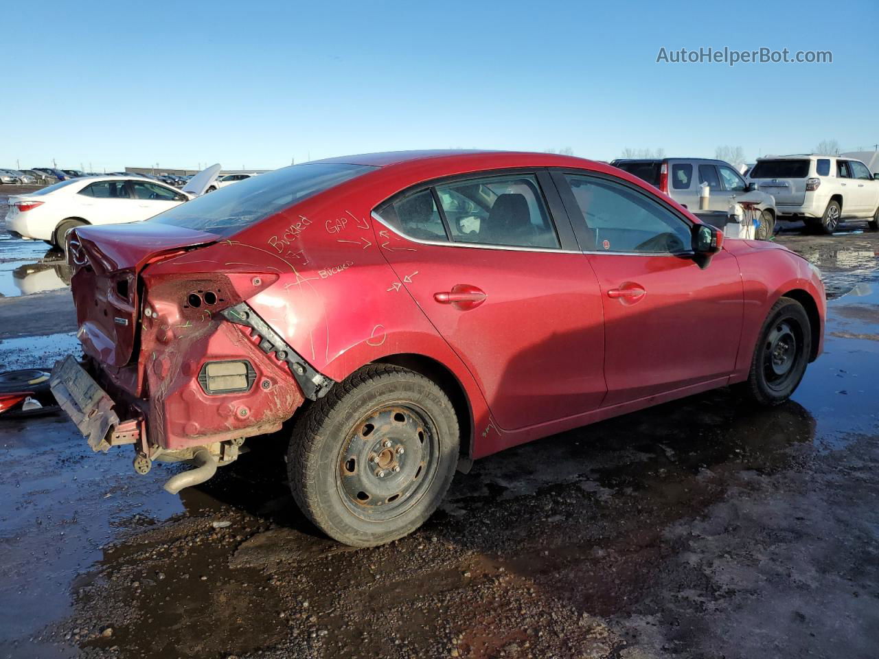 2016 Mazda 3 Touring Red vin: 3MZBM1V71GM287779