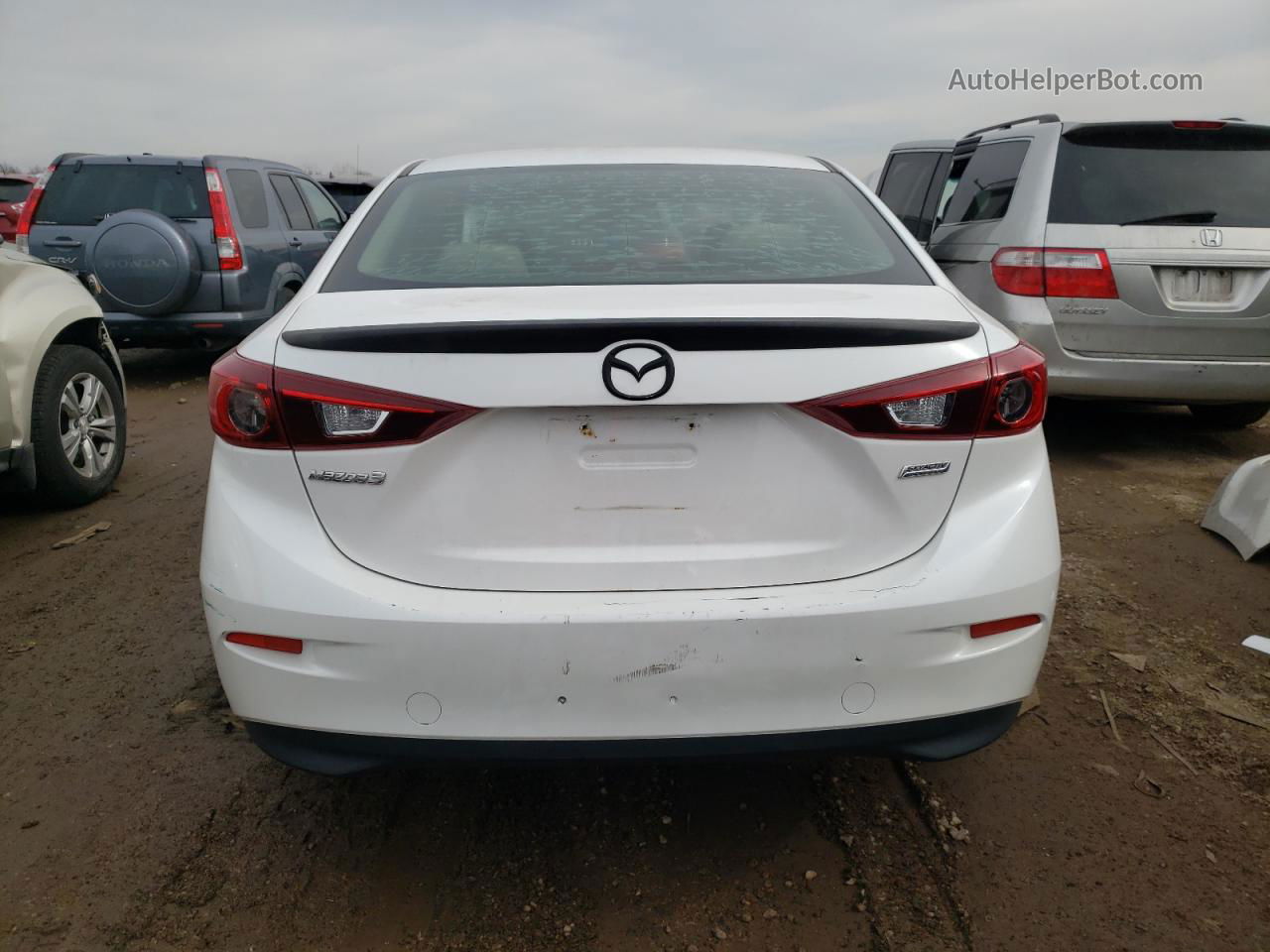 2014 Mazda 3 Touring Белый vin: 3MZBM1V72EM100658