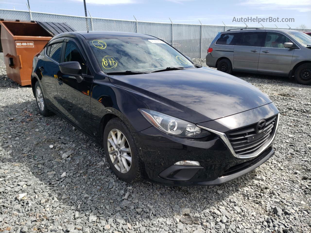 2014 Mazda 3 Touring Black vin: 3MZBM1V72EM107223