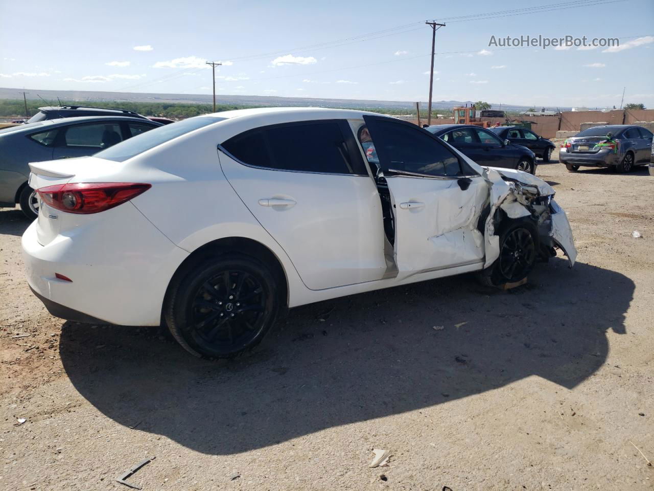 2016 Mazda 3 Touring White vin: 3MZBM1V72GM249834