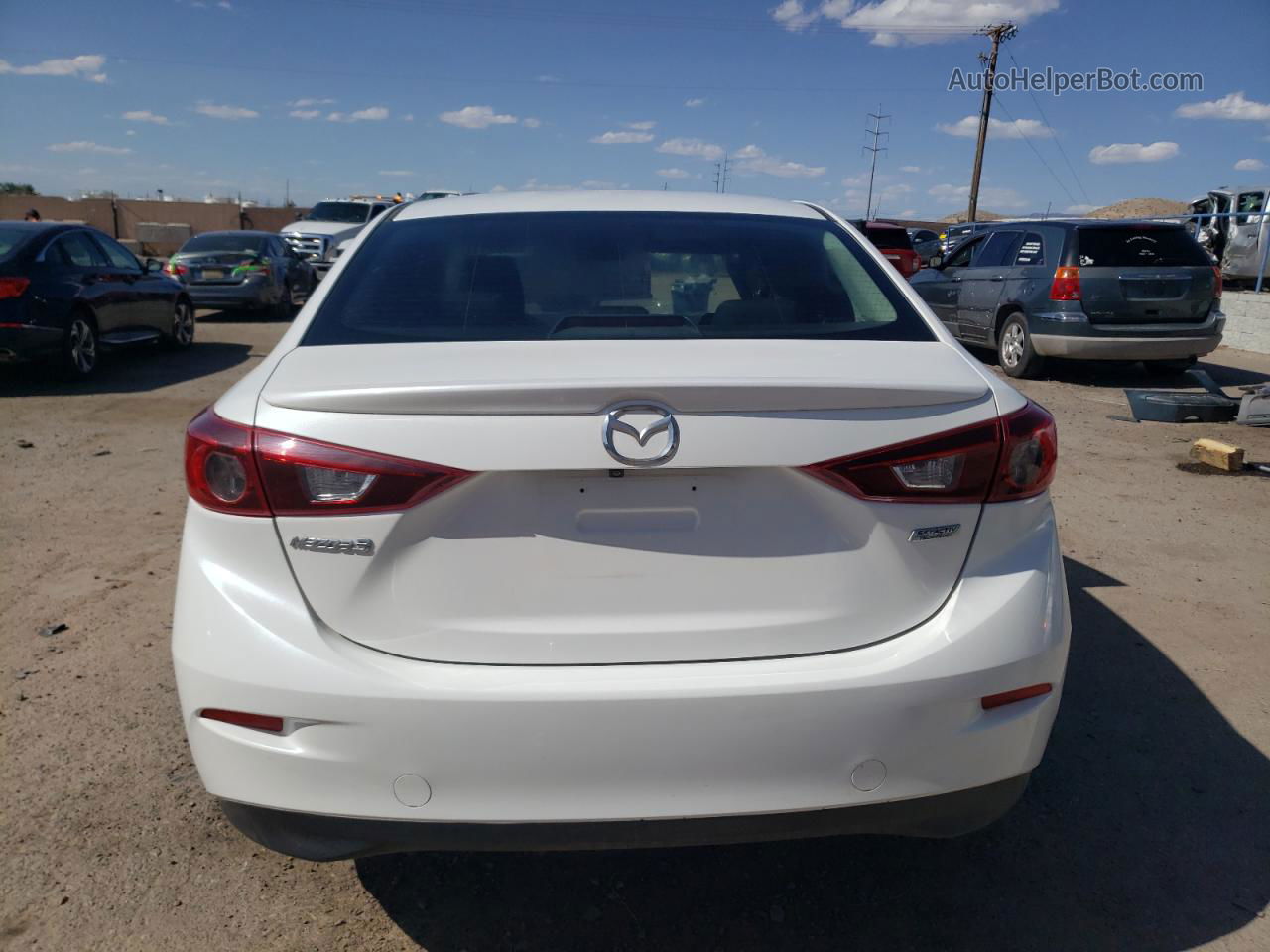 2016 Mazda 3 Touring White vin: 3MZBM1V72GM249834