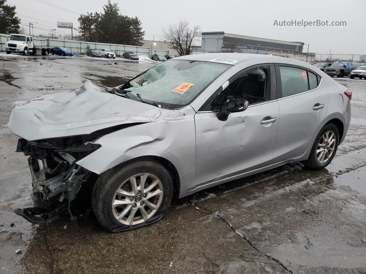 2014 Mazda 3 Touring Silver vin: 3MZBM1V74EM104789