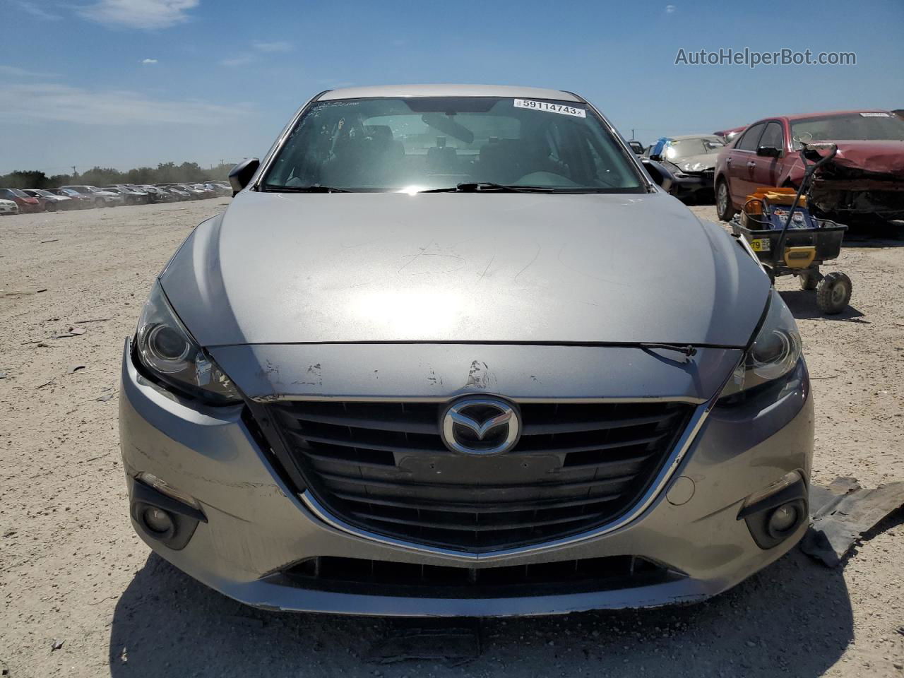 2015 Mazda 3 Touring Gray vin: 3MZBM1V75FM229933