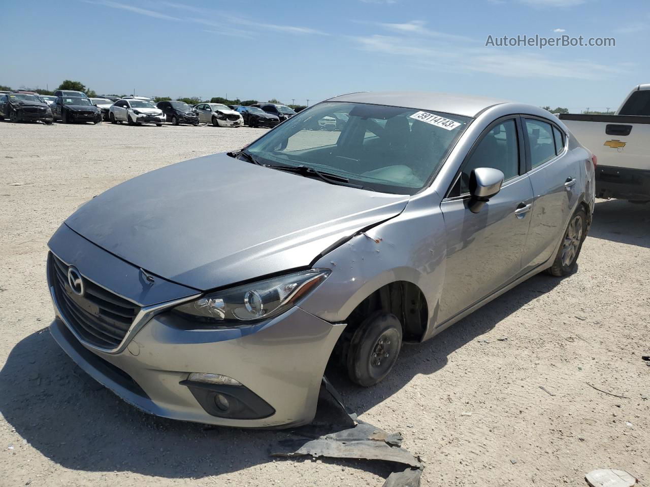 2015 Mazda 3 Touring Gray vin: 3MZBM1V75FM229933