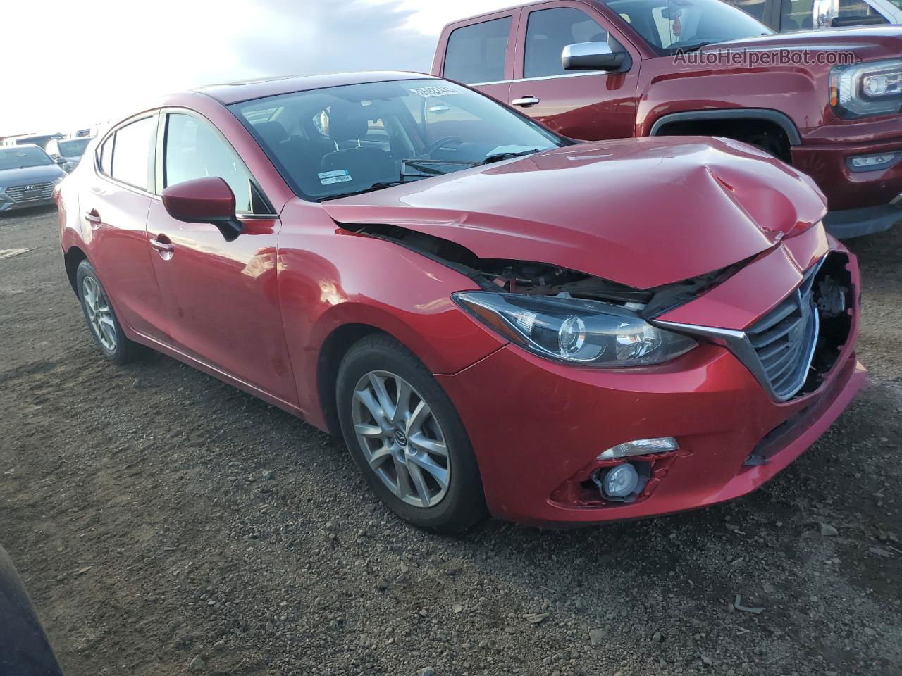 2015 Mazda 3 Touring Red vin: 3MZBM1V76FM185313