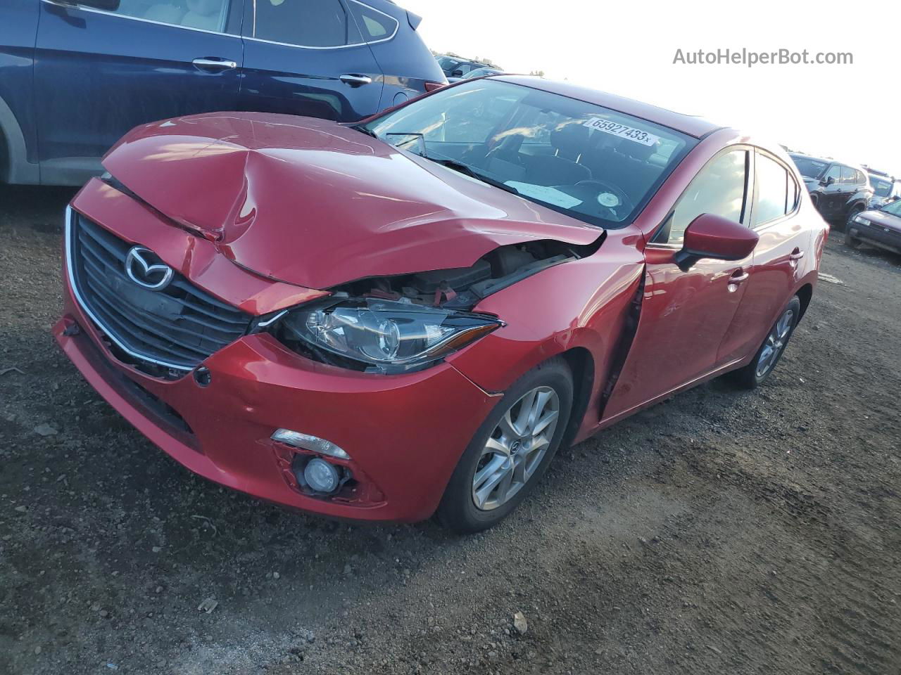 2015 Mazda 3 Touring Red vin: 3MZBM1V76FM185313