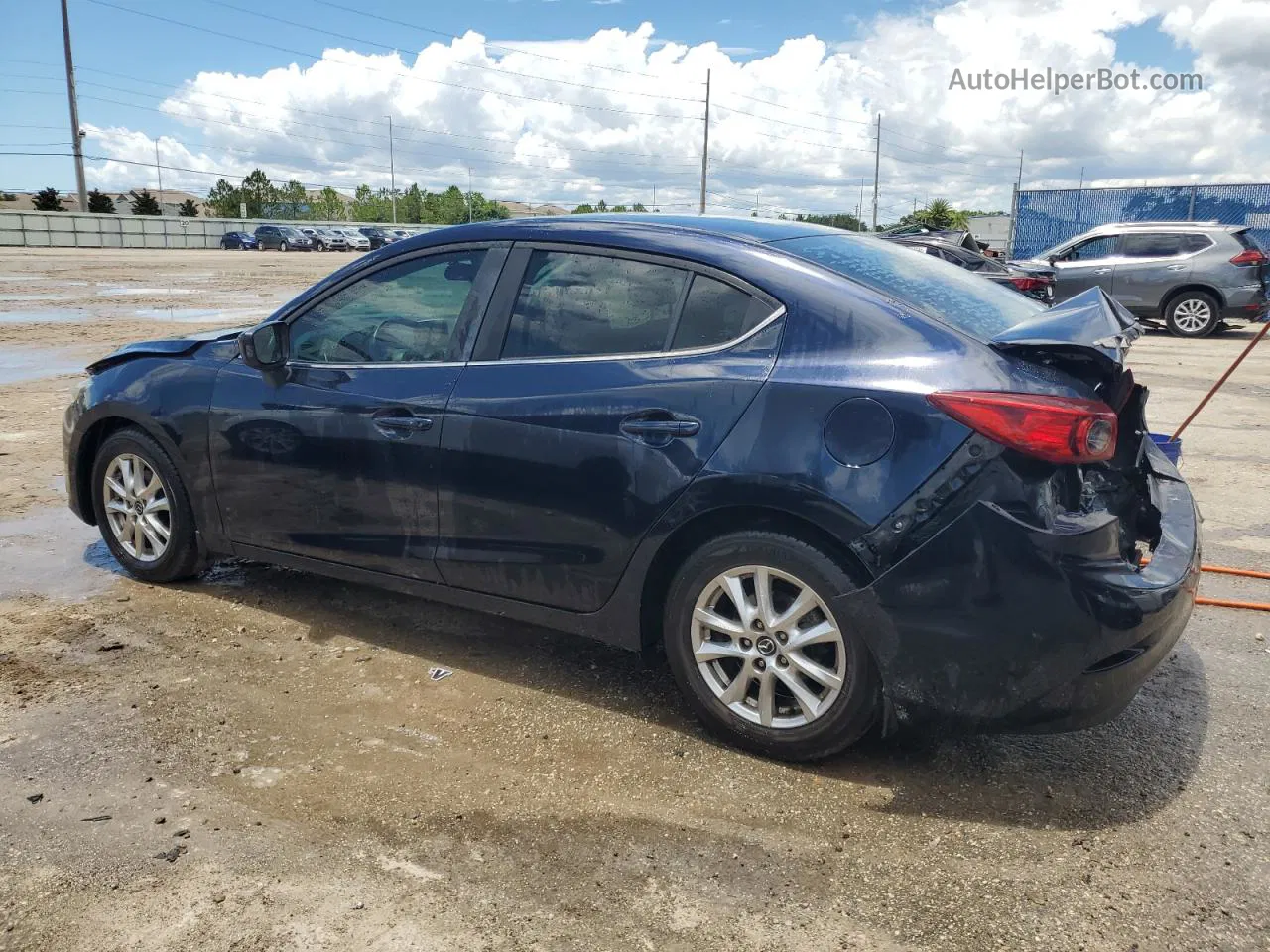 2016 Mazda 3 Touring Blue vin: 3MZBM1V76GM244054