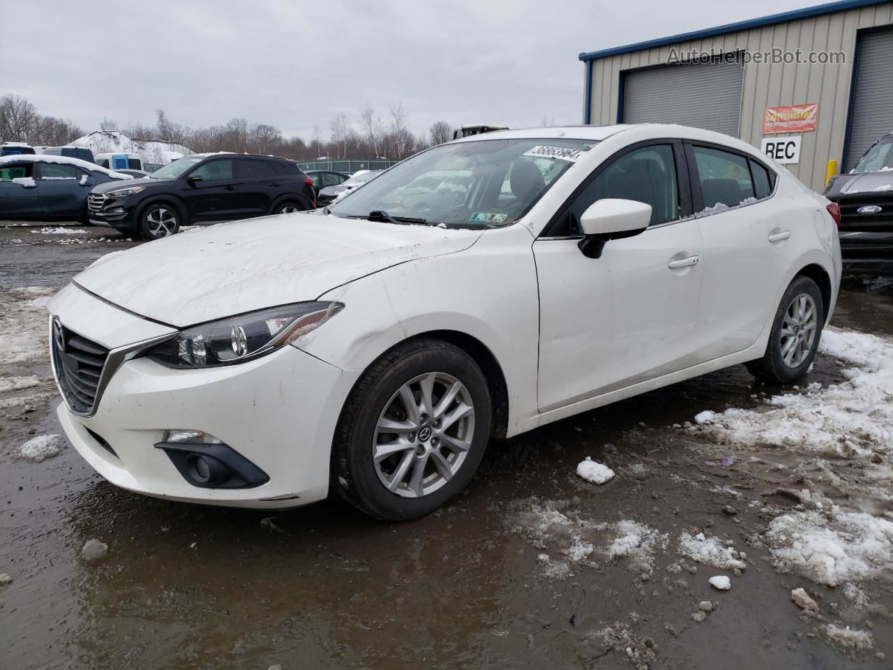 2016 Mazda 3 Touring White vin: 3MZBM1V76GM267673