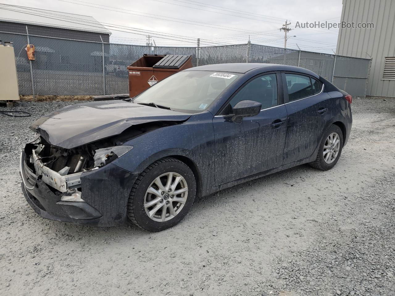 2014 Mazda 3 Touring Blue vin: 3MZBM1V77EM108142