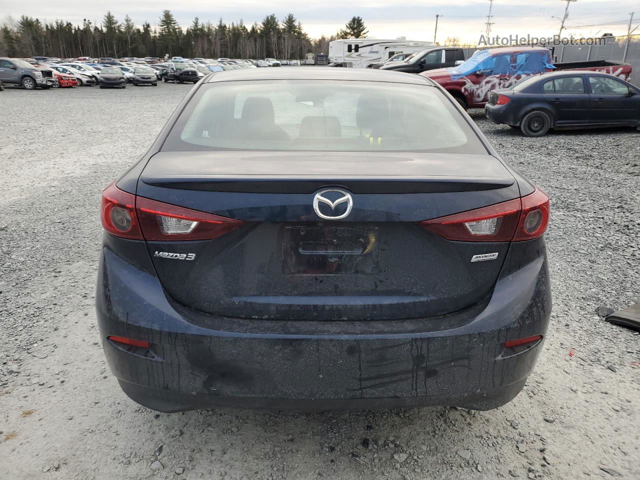 2014 Mazda 3 Touring Синий vin: 3MZBM1V77EM108142